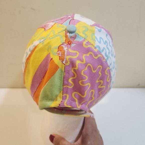 TWO'S COMPANY Women's Floral cotton Adjustable Baseball Cap OS - Picture 5 of 13